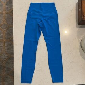 Lululemon size 4 align pant 25”, color- bright blue